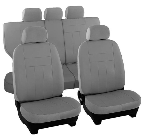 Dacia Duster I ab 2013 Maßgefertigt Maß Sitzbezüge Kunstleder schwarz grau 